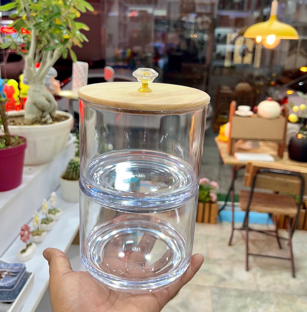 شکلات خوری دو طبقه درب چوبی