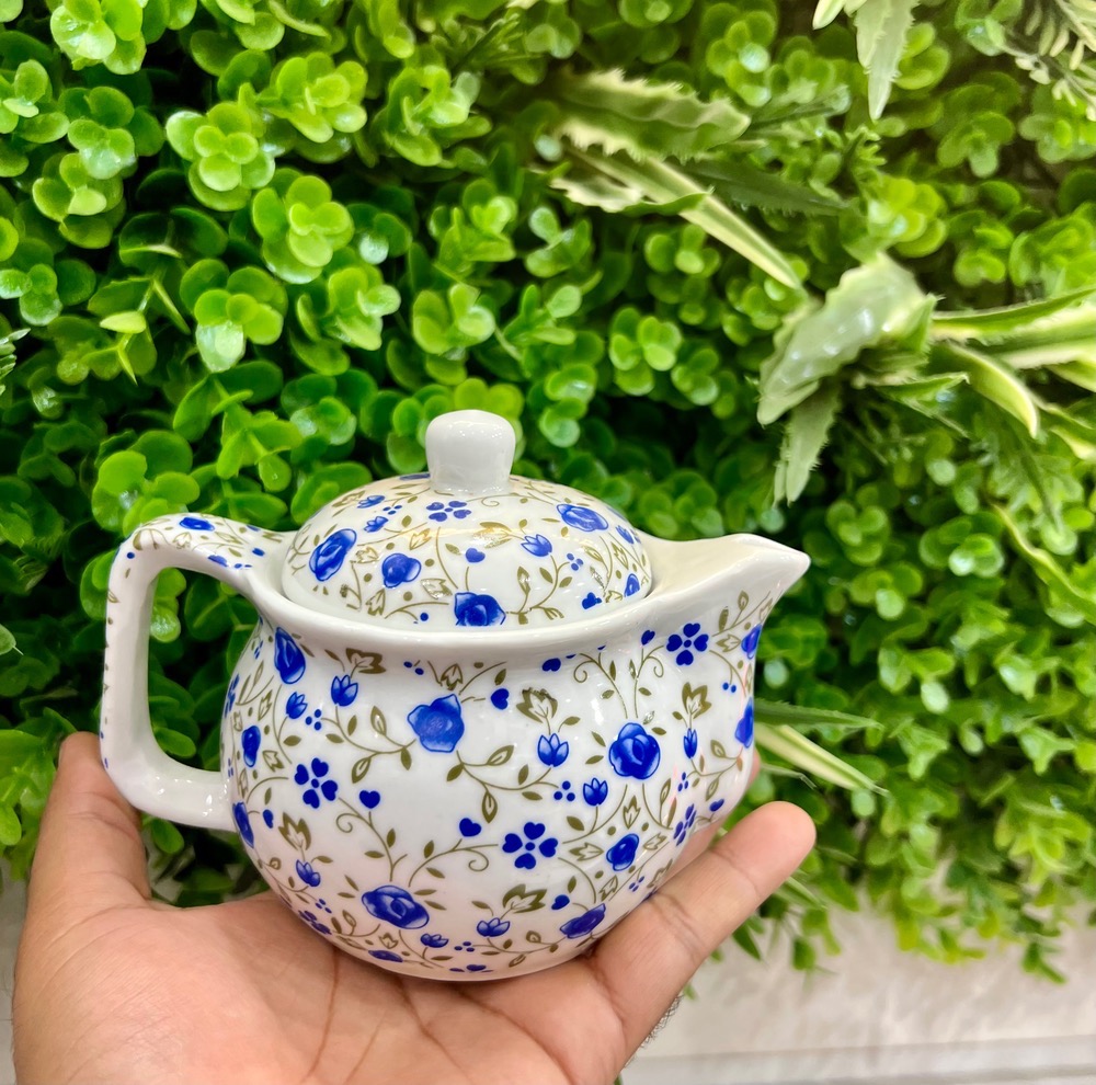 قوری چینی دمنوش طرحدار