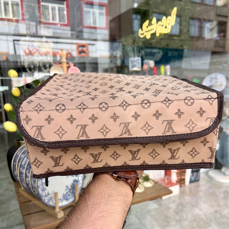 نظم دهنده لباس درب دار 16 خانه مدل لویی ویتون LV