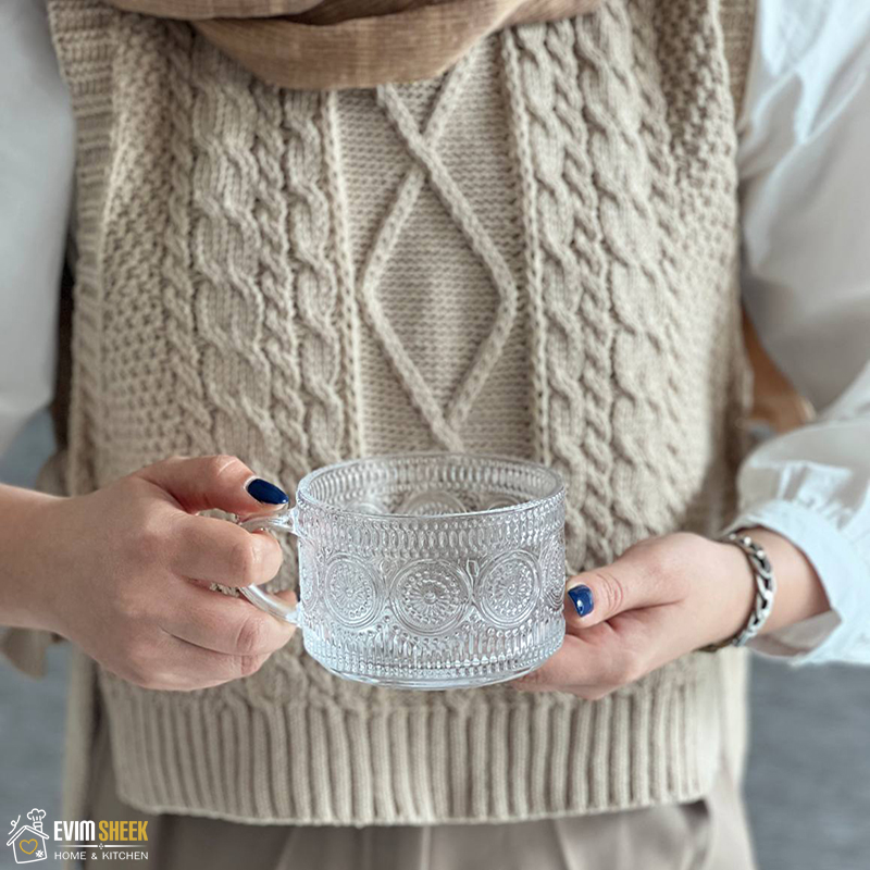 فنجان لته خوری طرح سنتی گرد