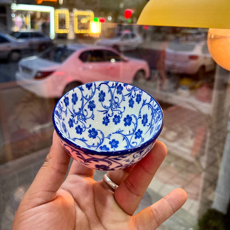 پیاله ترشی گل آبی