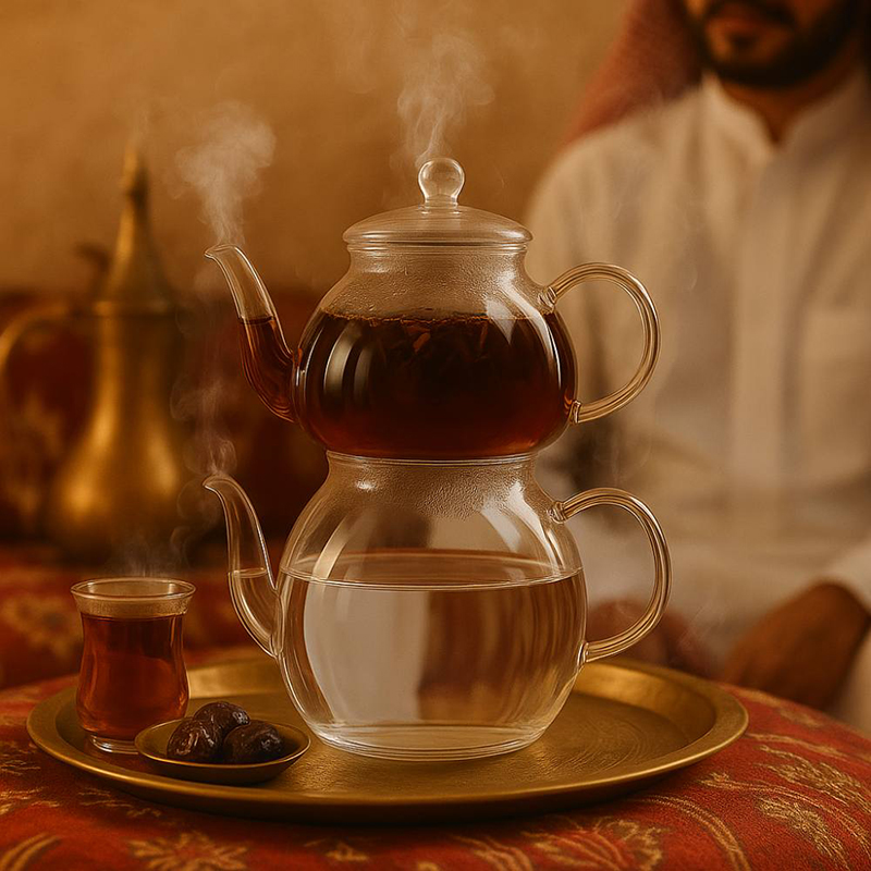 ست کتری و قوری پیرکس شعله مستقیم